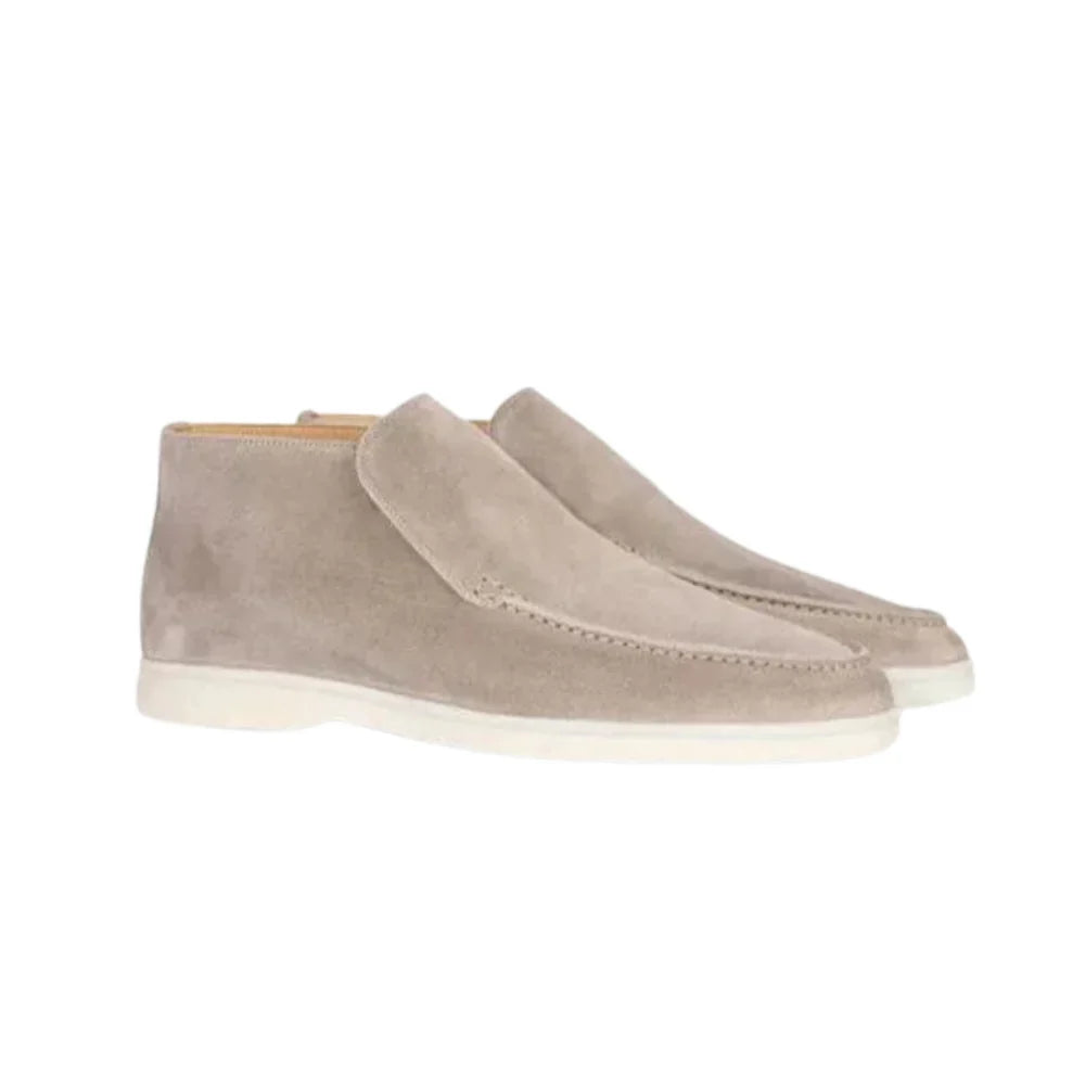 SUEDE HIGH LOAFERS