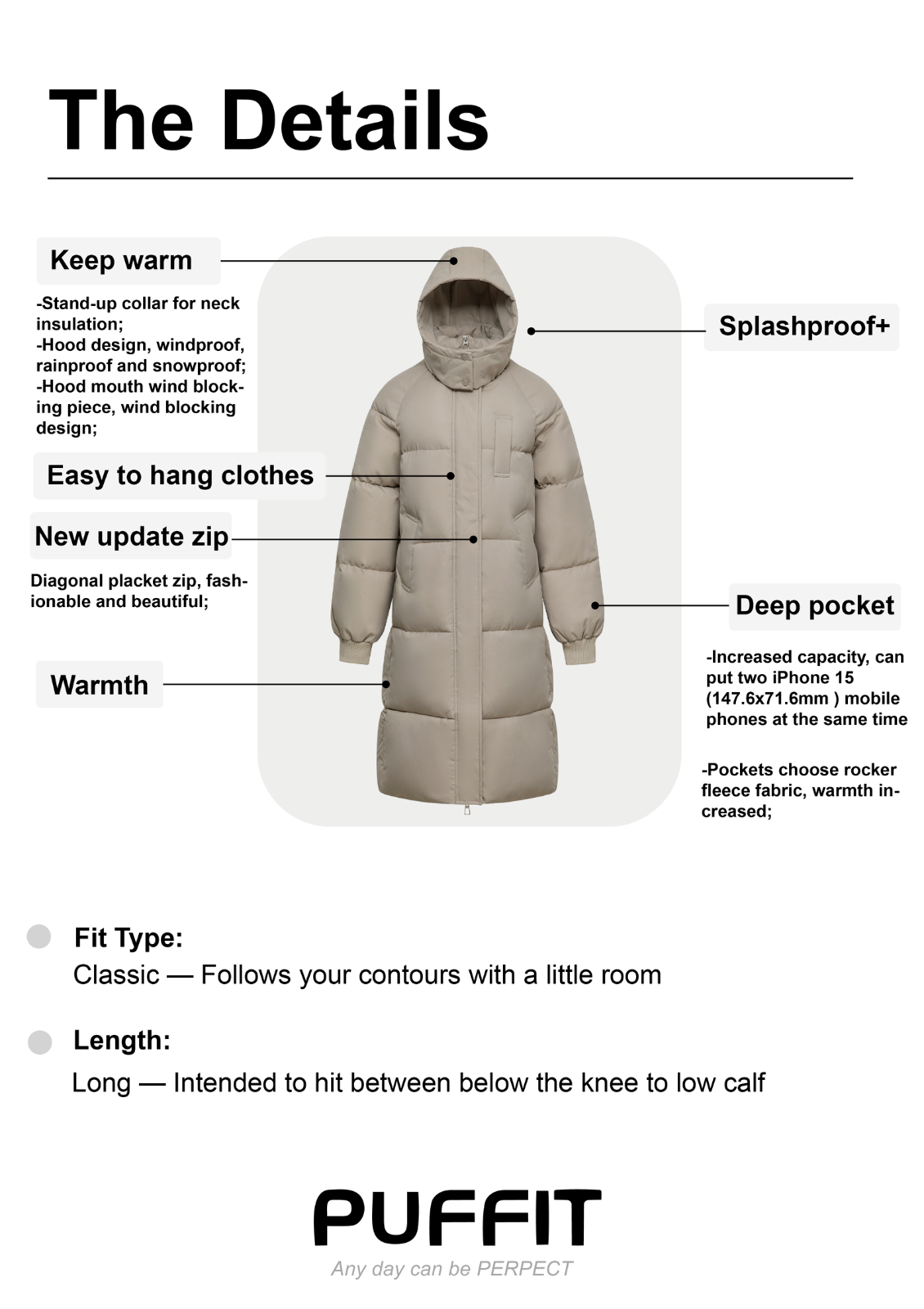 Evy | Long Puffer Jacket